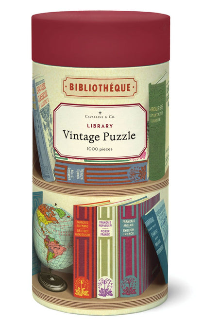 1000 pc Vintage Puzzle - Library Books