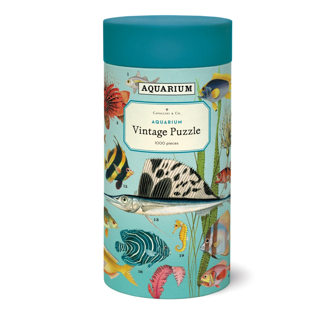 1000 pc Vintage Puzzle - Aquarium