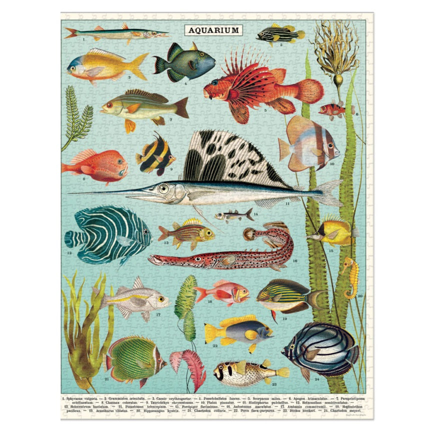 1000 pc Vintage Puzzle - Aquarium