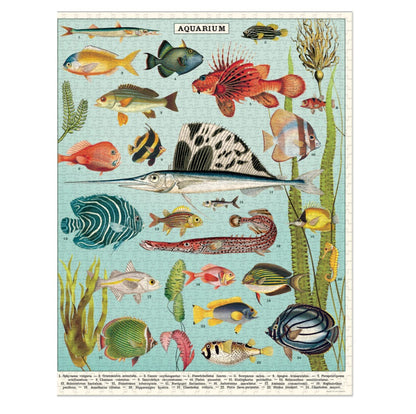 1000 pc Vintage Puzzle - Aquarium