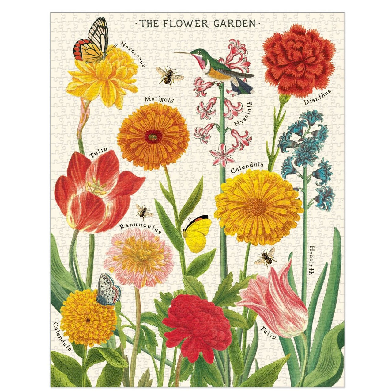 1000 pc Vintage Puzzle - Flower Garden