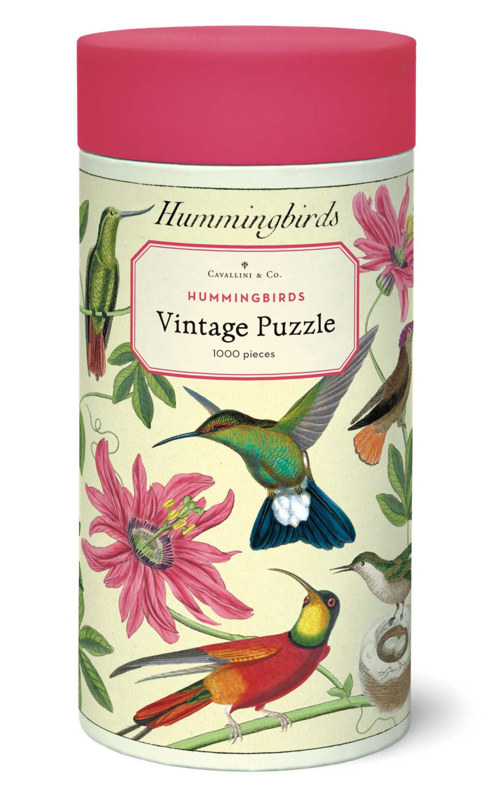 1000 pc Vintage Puzzle - Hummingbirds