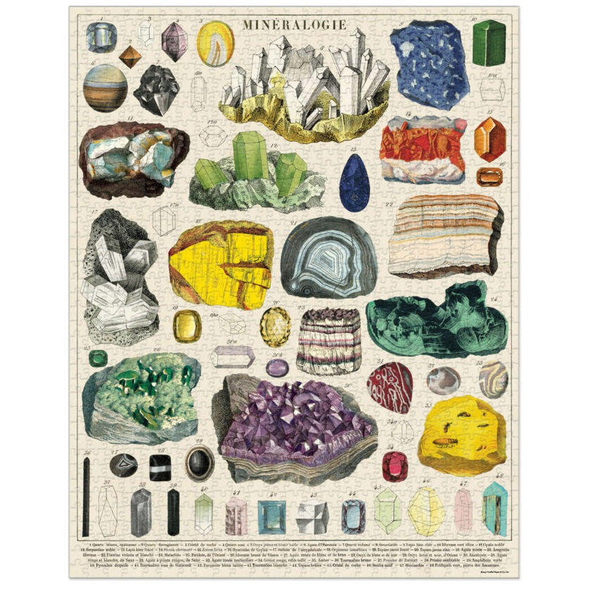 1000 pc Vintage Puzzle - Mineralogy