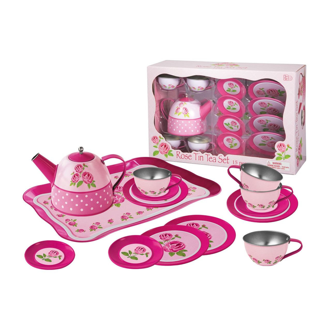 Rose Tin Tea Set