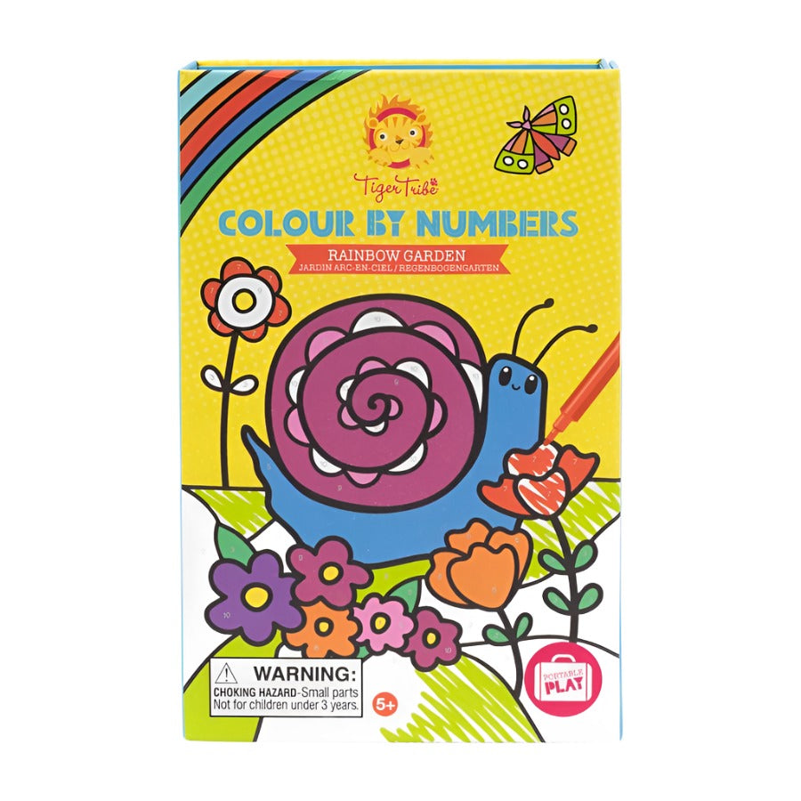 Colour By Numbers - Rainbow Garden