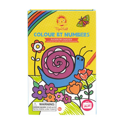 Colour By Numbers - Rainbow Garden