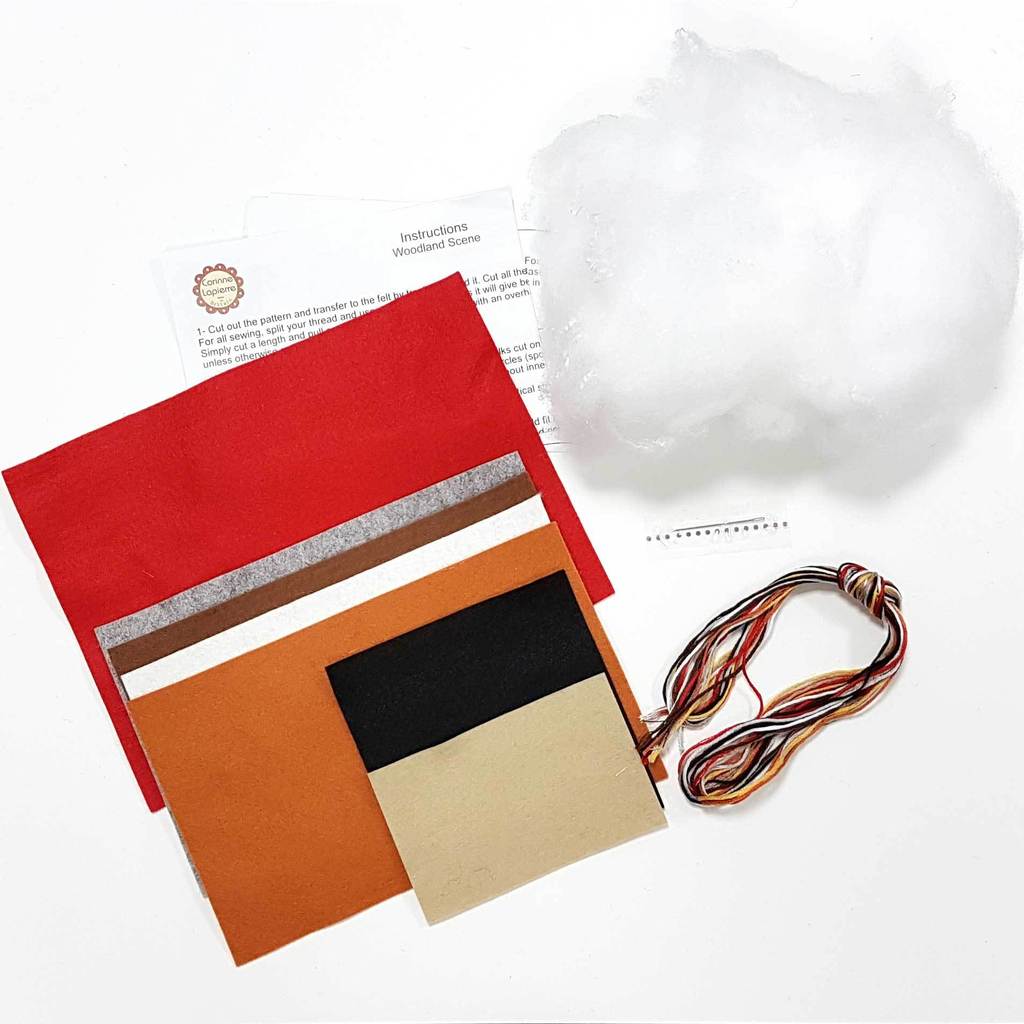 Felt Sewing Kit - Woodland Scene