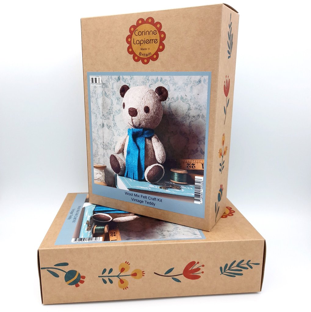 Felt Sewing Kit - Vintage Teddy