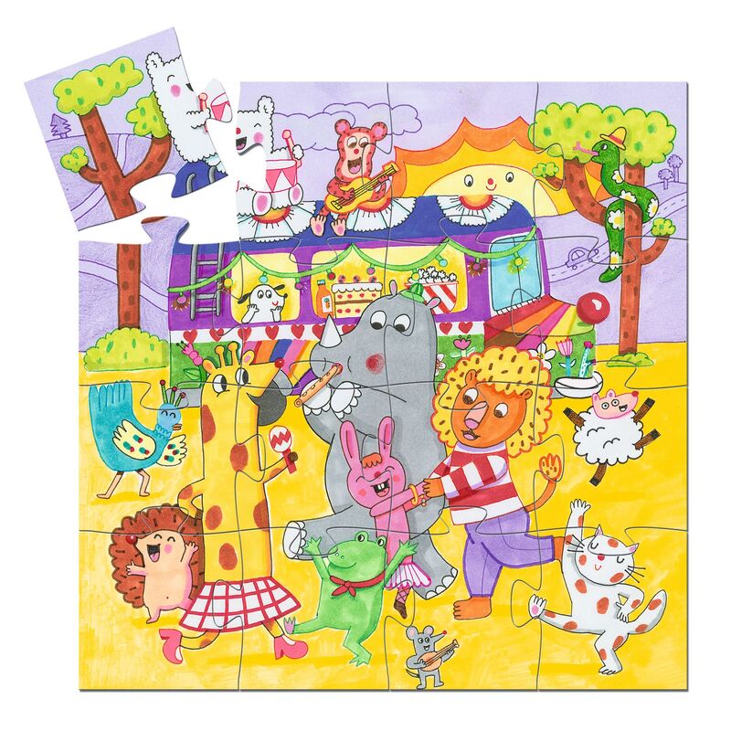 The Rainbow Bus - 16 piece puzzle