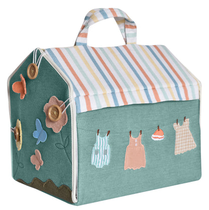 Home Sweet Home - Doll House with Wooden Furniture and Doll