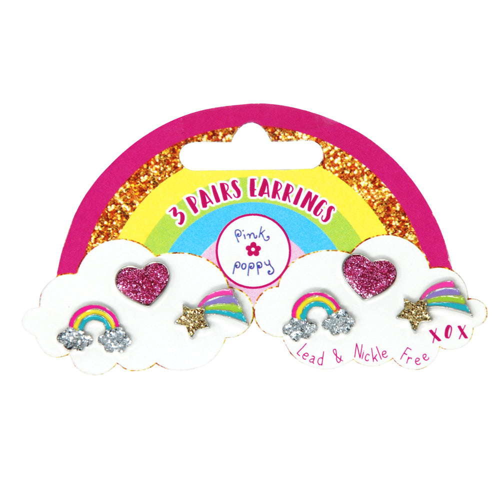 Earring set for pierced ears  - Skies