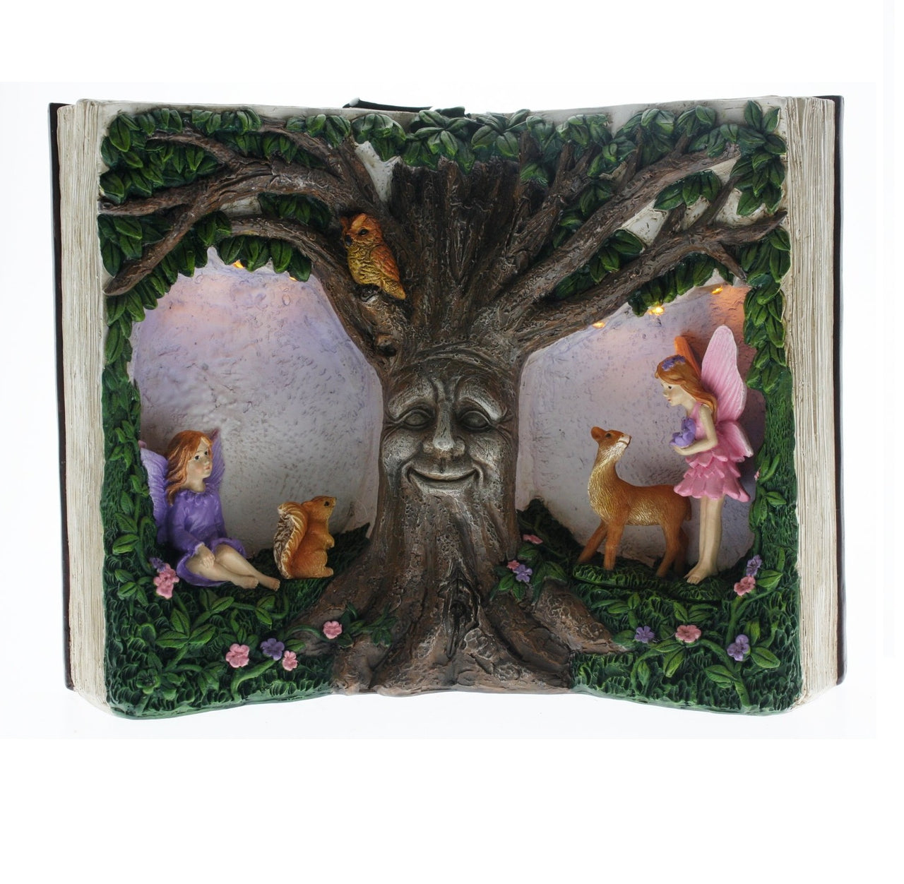 Solar Light - Tree Book with Fairies
