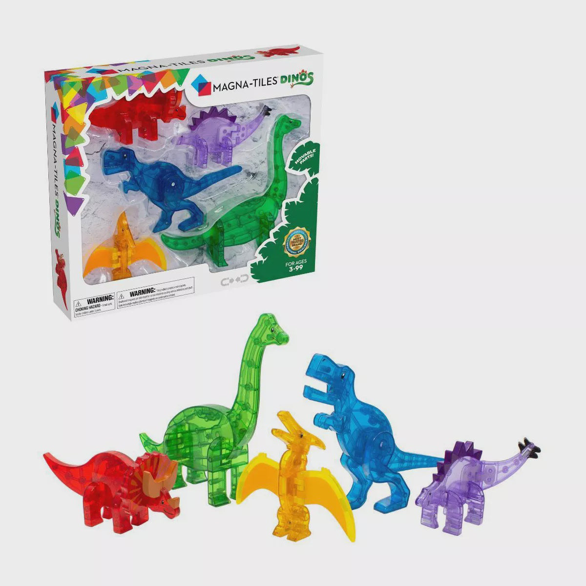 Magna-Tiles Dinos 5pc Set