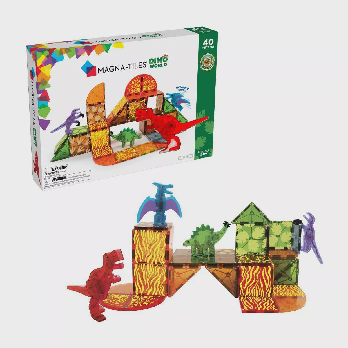 Magna-Tiles Dino World 40 pc