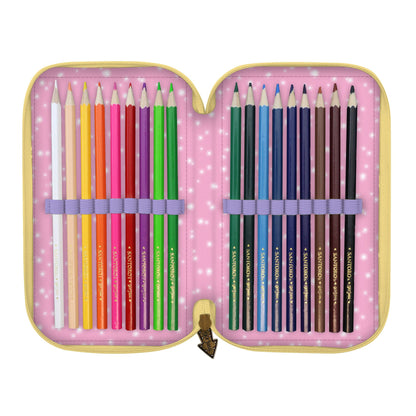 Gorjuss Triple Zip Filled Pencil Case