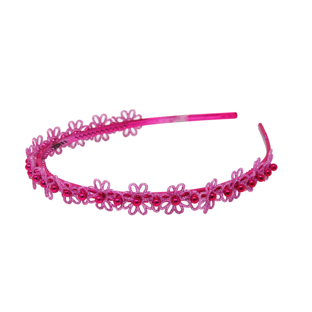 Glitter Flower Head Band