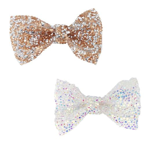 Encrusted Gemstone on Bow Snapclips