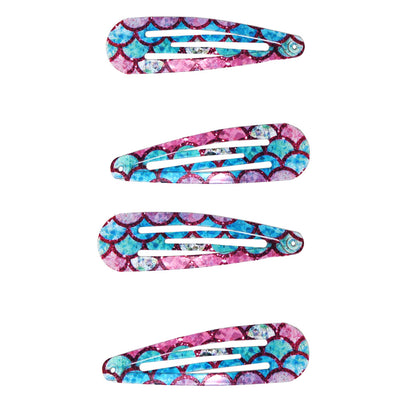 Hair Clips 4pk -  Mermaid Scales