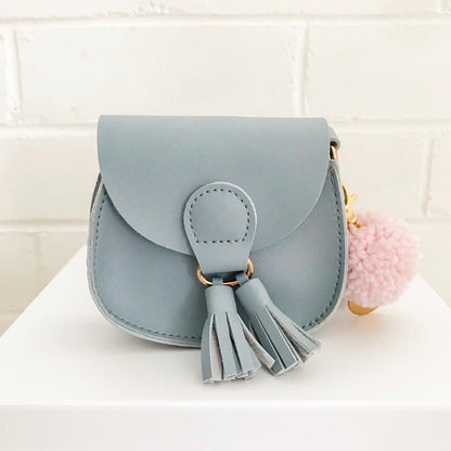 Milly Small Shoulder Bag with Pom Pom
