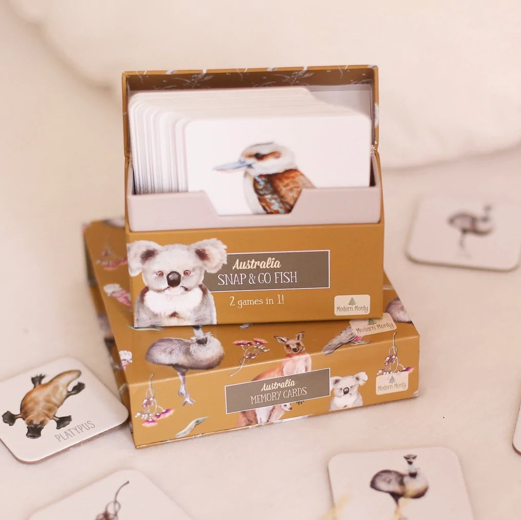 Australia Snap and Go Fish (2 card games in 1)