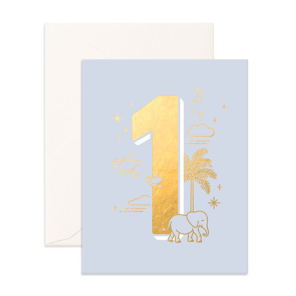 Birthday Card Animals - Number