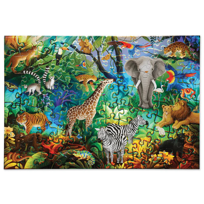 100pc Holographic Puzzle - Jungle Paradise