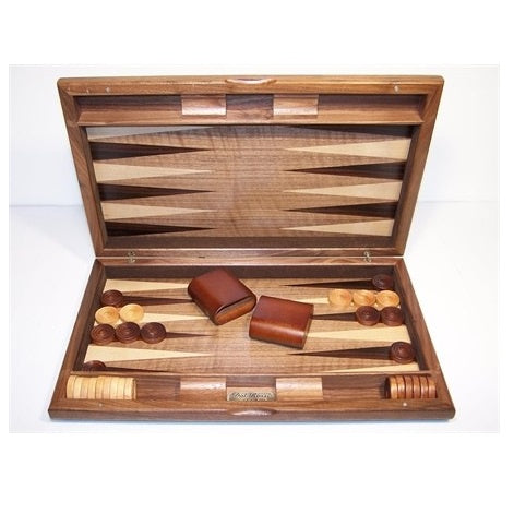Backgammon - 19" Burl-Wood
