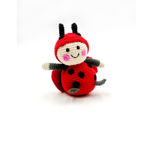Ladybird Rattle - Red