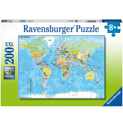 200 pc Puzzle - Map of the World
