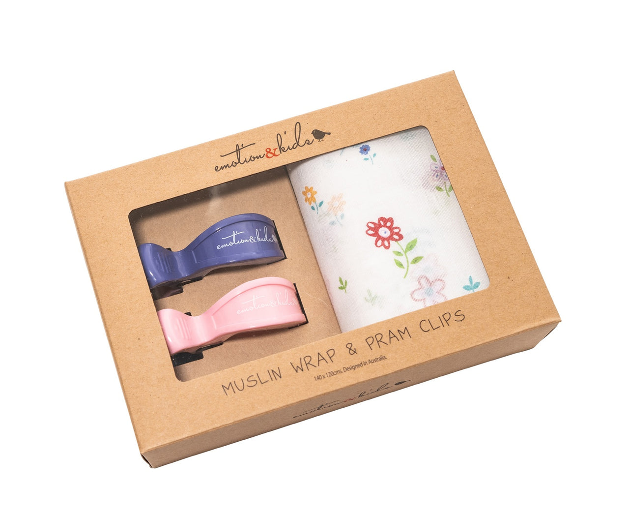 Muslin Wrap & Pram Clips Set