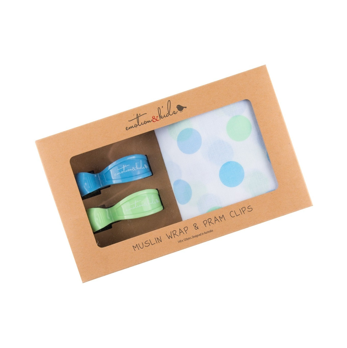 Muslin Wrap & Pram Clips Set
