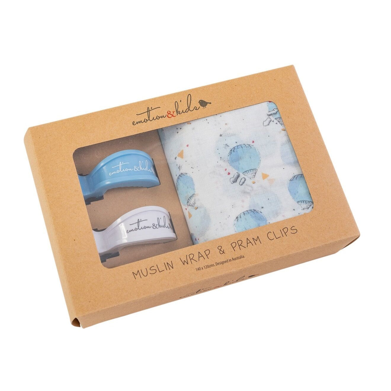 Muslin Wrap & Pram Clips Set