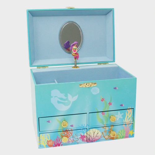 Rainbow Mermaid Medium Music Box