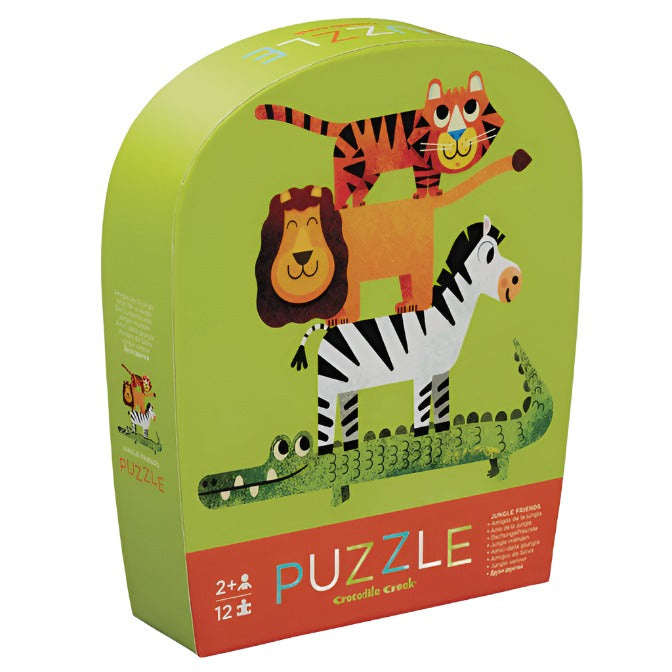 12 Pc Mini Puzzle - Jungle Friends