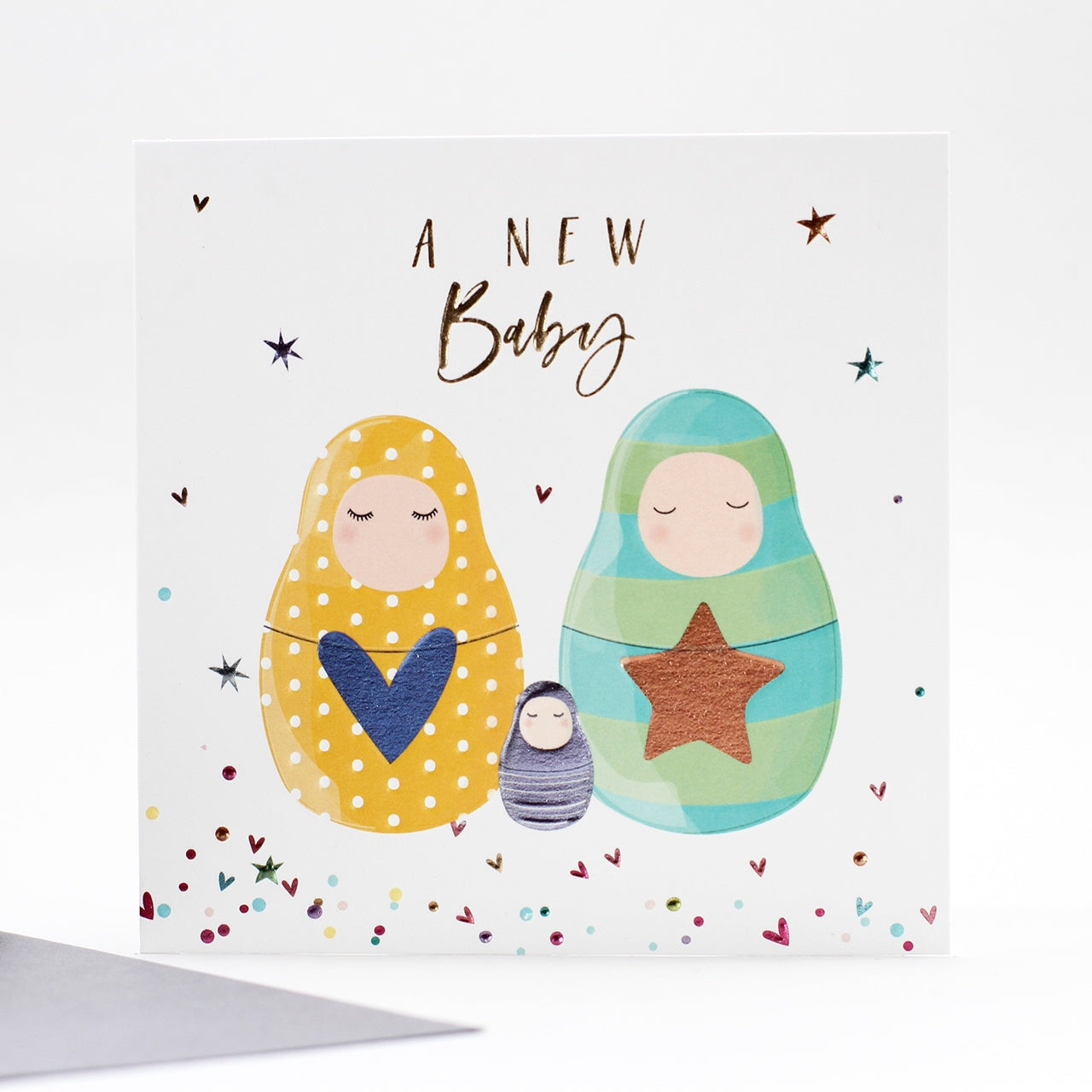 Babushka Doll Baby Card