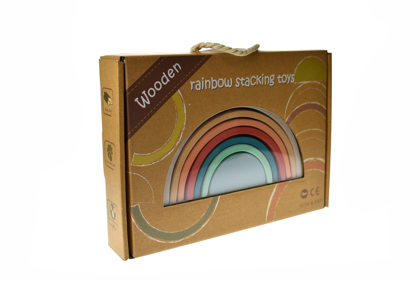 Calm & Breezy Wooden Stacking Rainbow