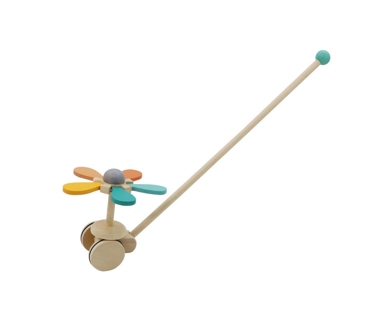 Push along Spinning Flower
