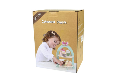 Wooden High Tea Cake Stand Playset