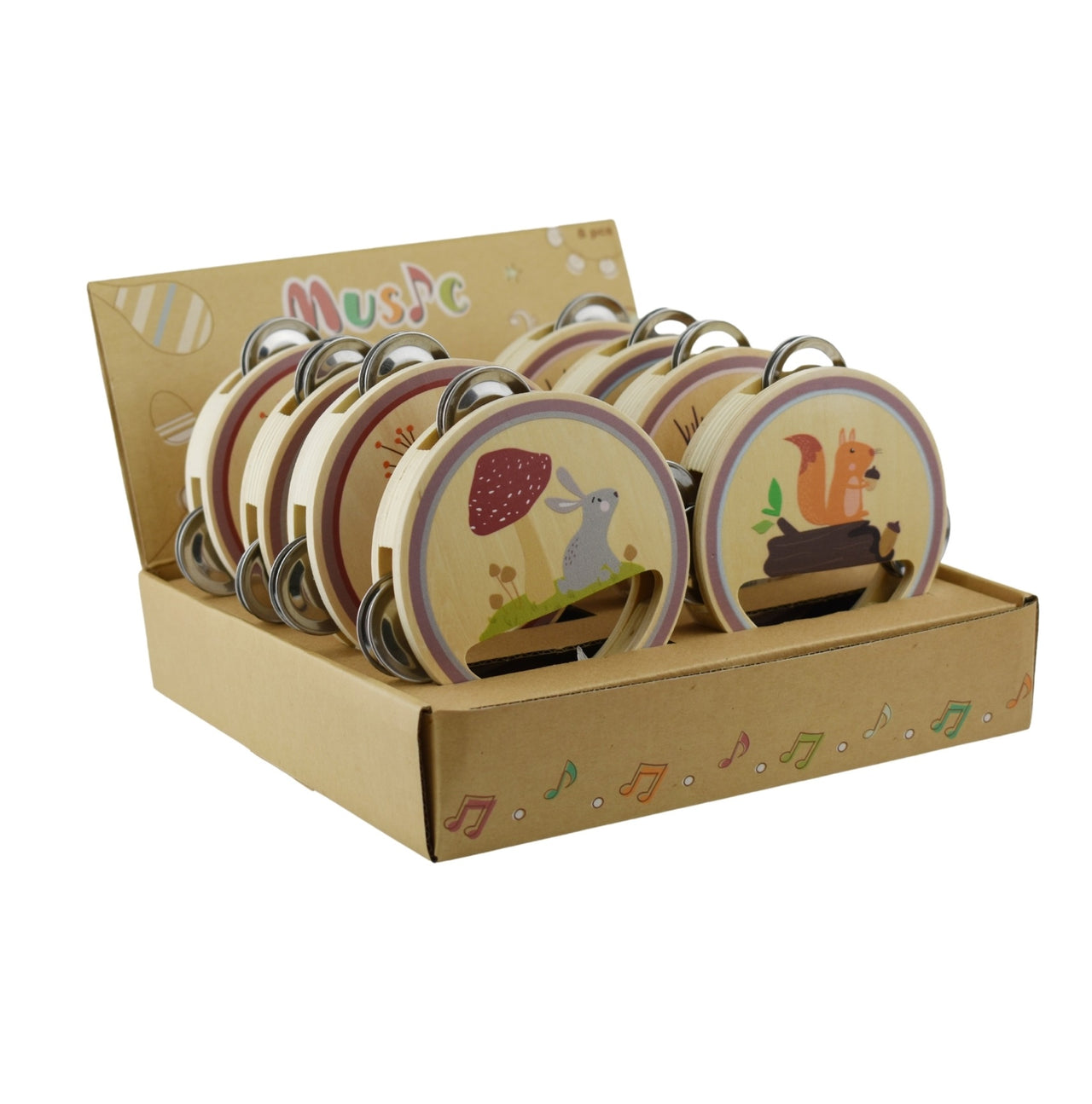 Calm & Breezy Wooden Tabourine