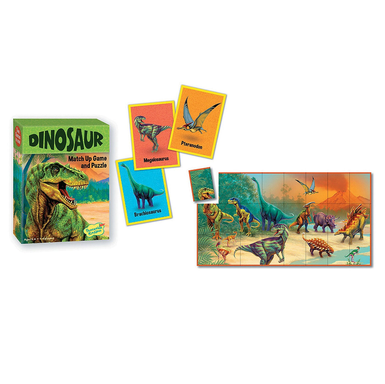 Match Up Game and Puzzle - Dinosaur