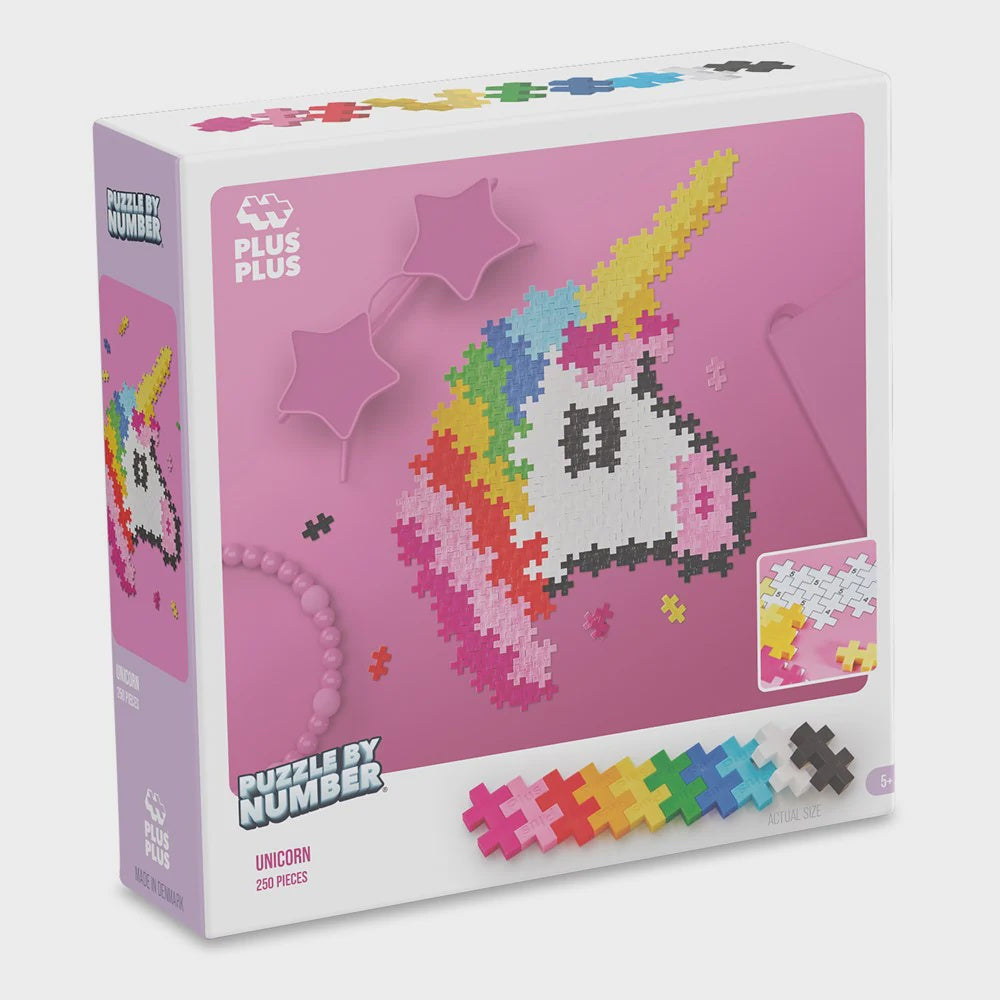 Plus-Plus - Puzzle by Number - Unicorn 250pcs