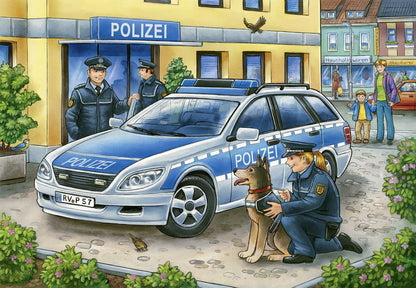 2 x 12 pc Puzzle - Police and Firefighters