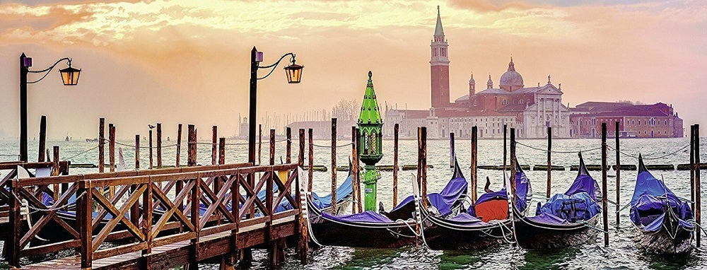 1000 pc Puzzle - Gondolas in Venice