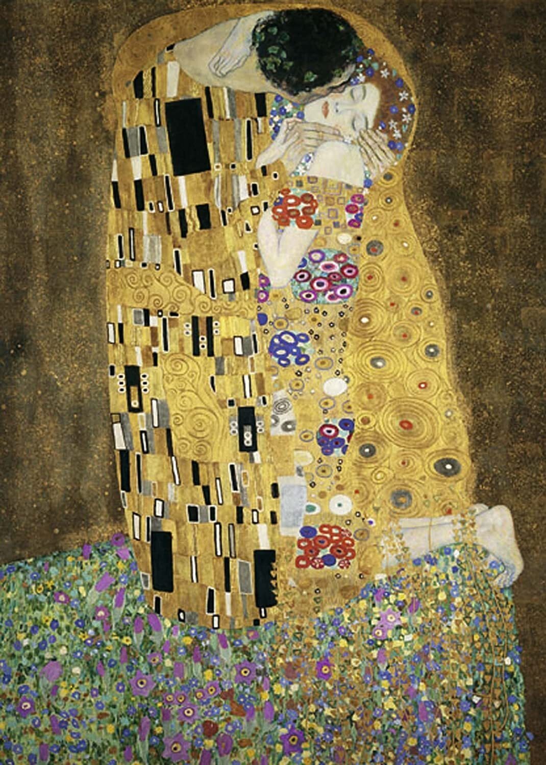 1000 pc Puzzle - Gustav Klimt The Kiss (Art Collection)