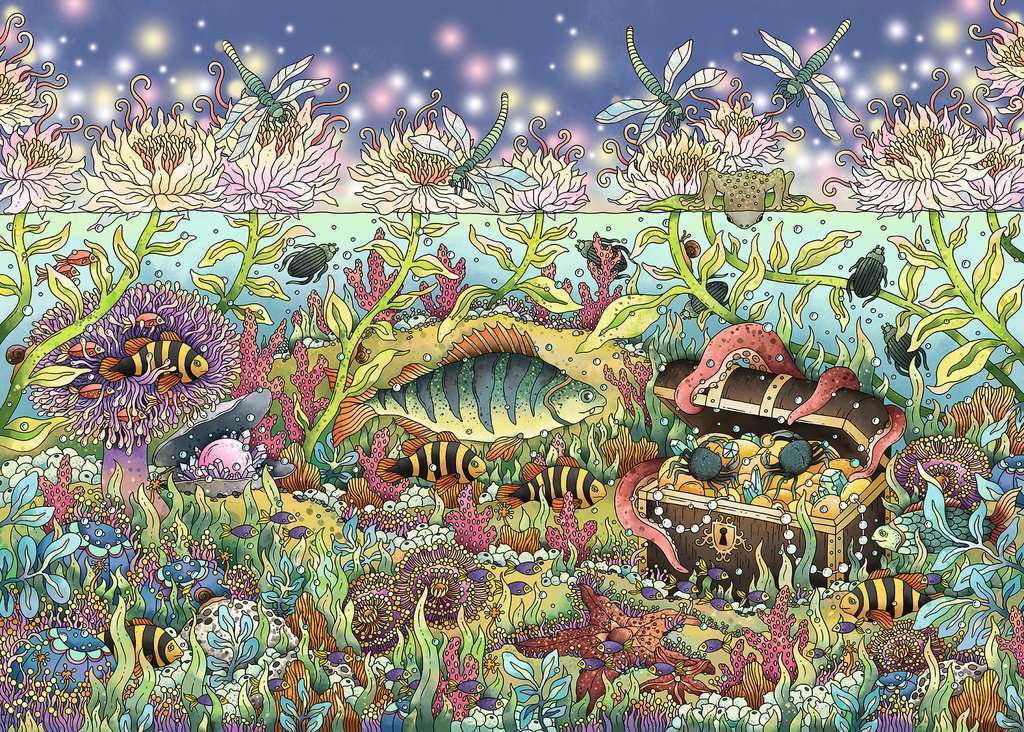 1000 pc Puzzle - Underwater Kingdom at Dusk