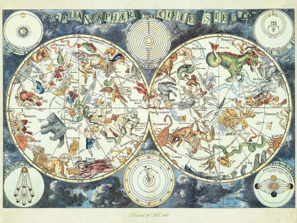 1500 pc Puzzle - World Map of Fantastic Beasts