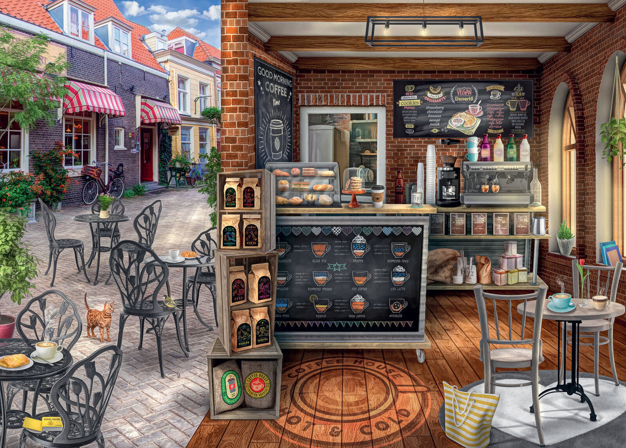 1000 pc Puzzle - Quaint Cafe