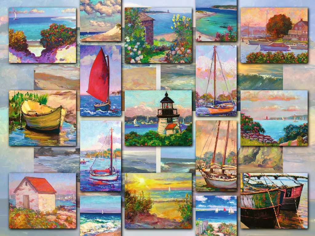 1500 pc Puzzle - Coastal Collage