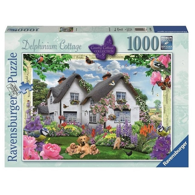 1000 pc Puzzle - Delphinium Cottage