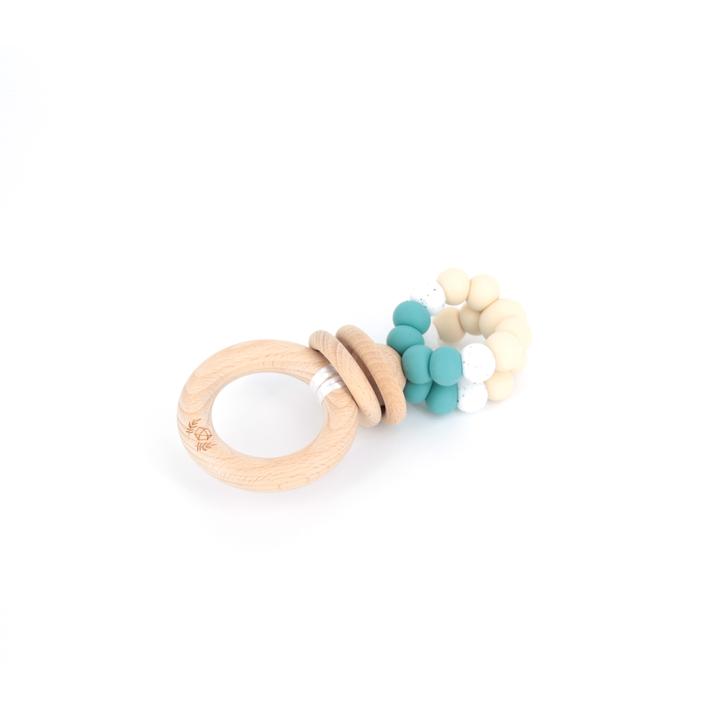Lluie Teething Ring Pop Rattle